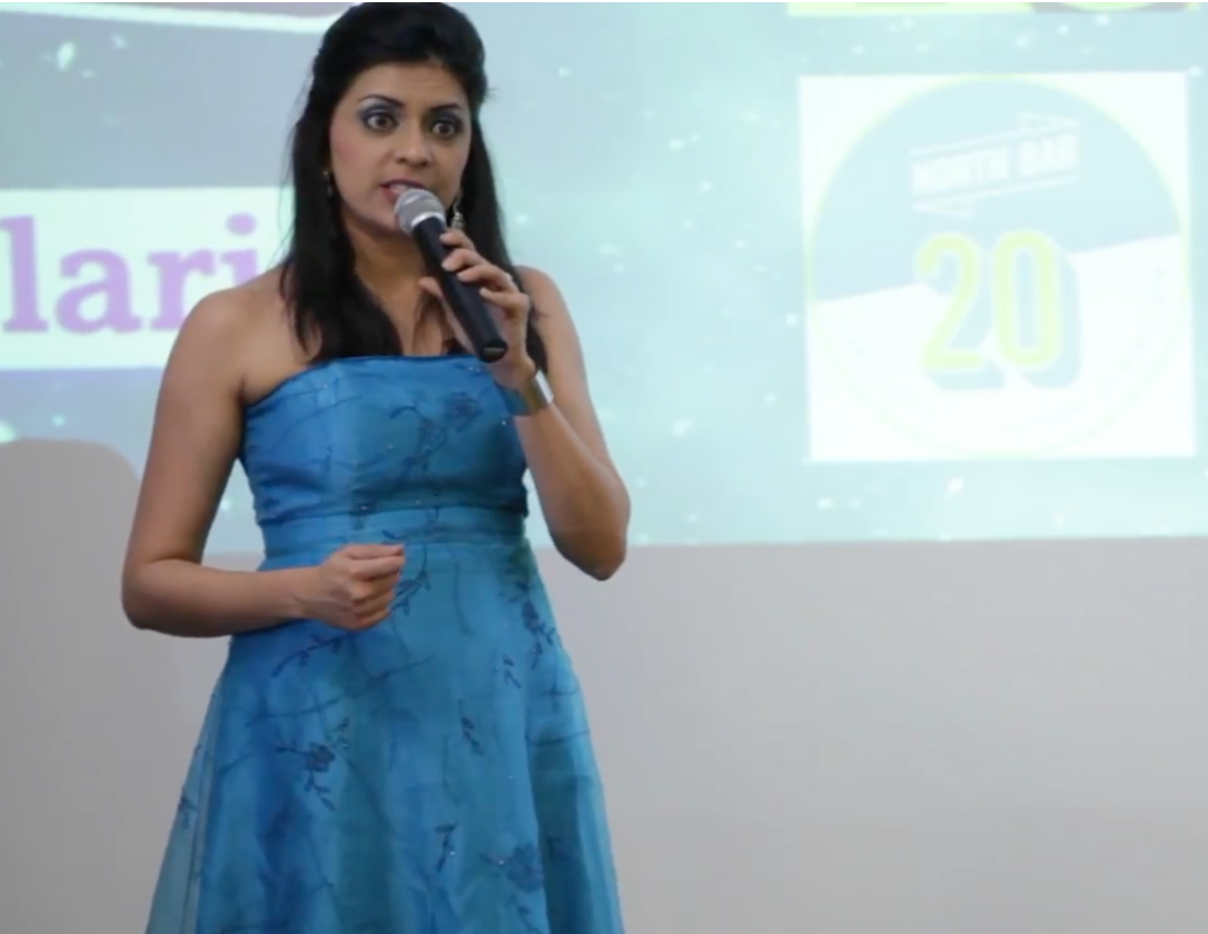 Minoti Parikh hosting an event